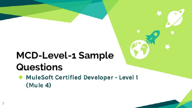 MuleSoft Certified Developer MCD-Level-1 Exam