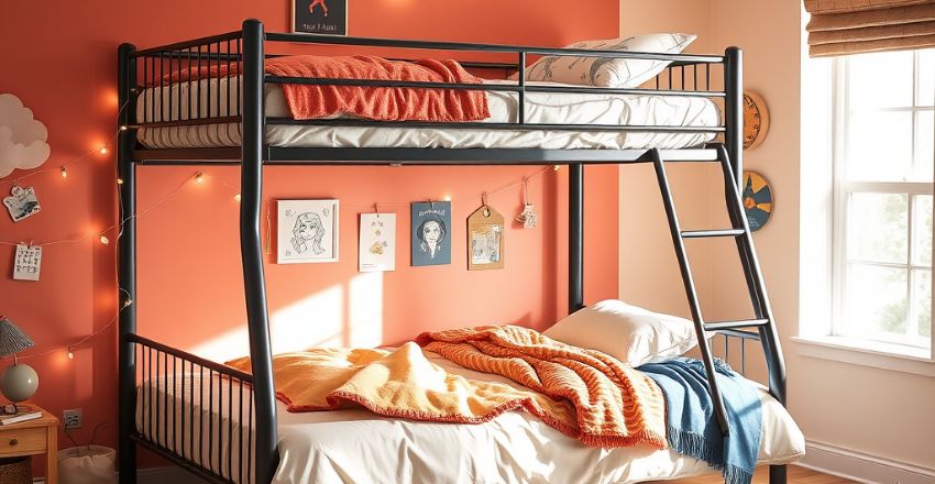 Bunk Bed with a Full on Bottom: The Perfect Solution for Space-Saving and Comfort in Shared Rooms Bunk Bed with a Full on Bottom