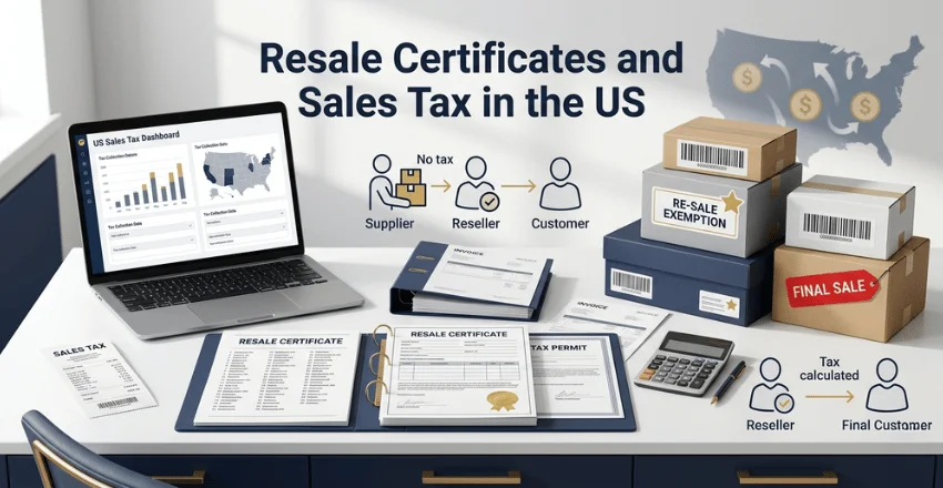 Resale certificates and sales tax in the US