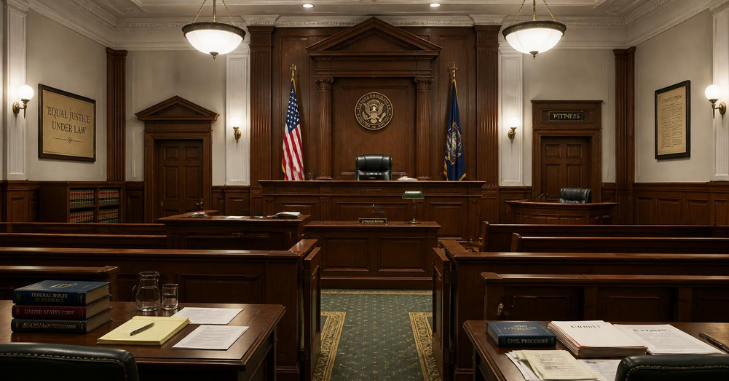 Standard Courtroom Layout in the United States